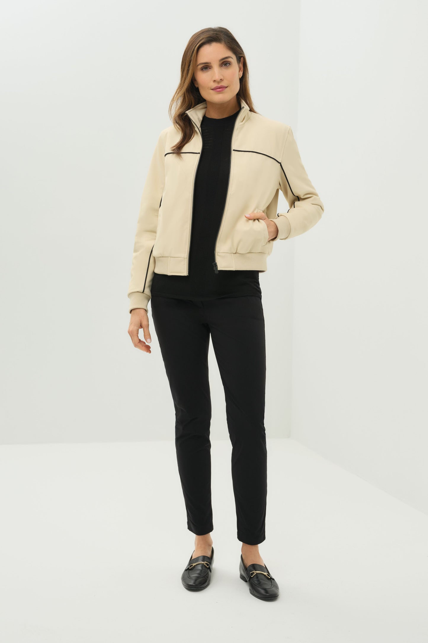 Ginger Performance Twill Quilted Bomber Jacket
