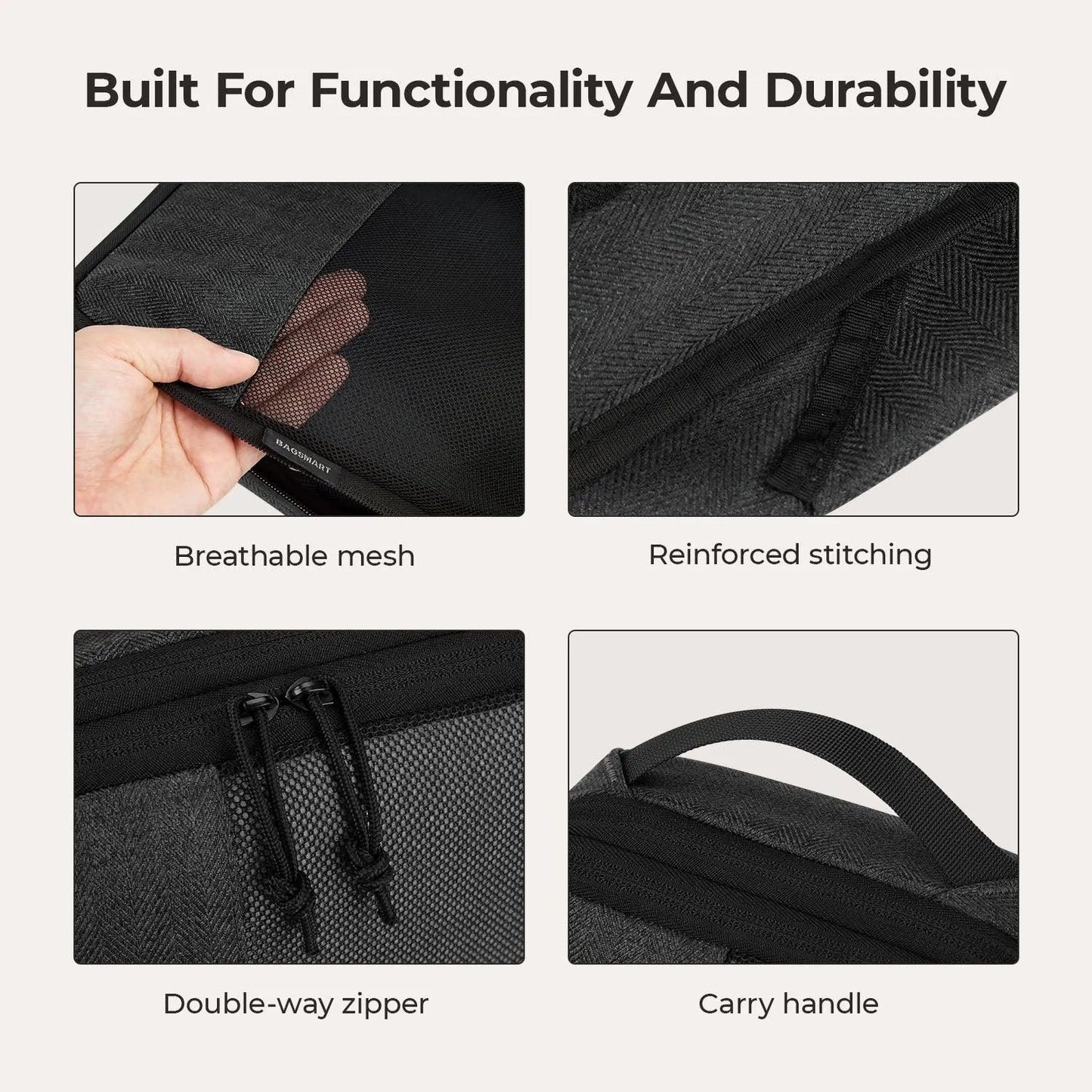 Lot de 6 cubes de compression pour valises