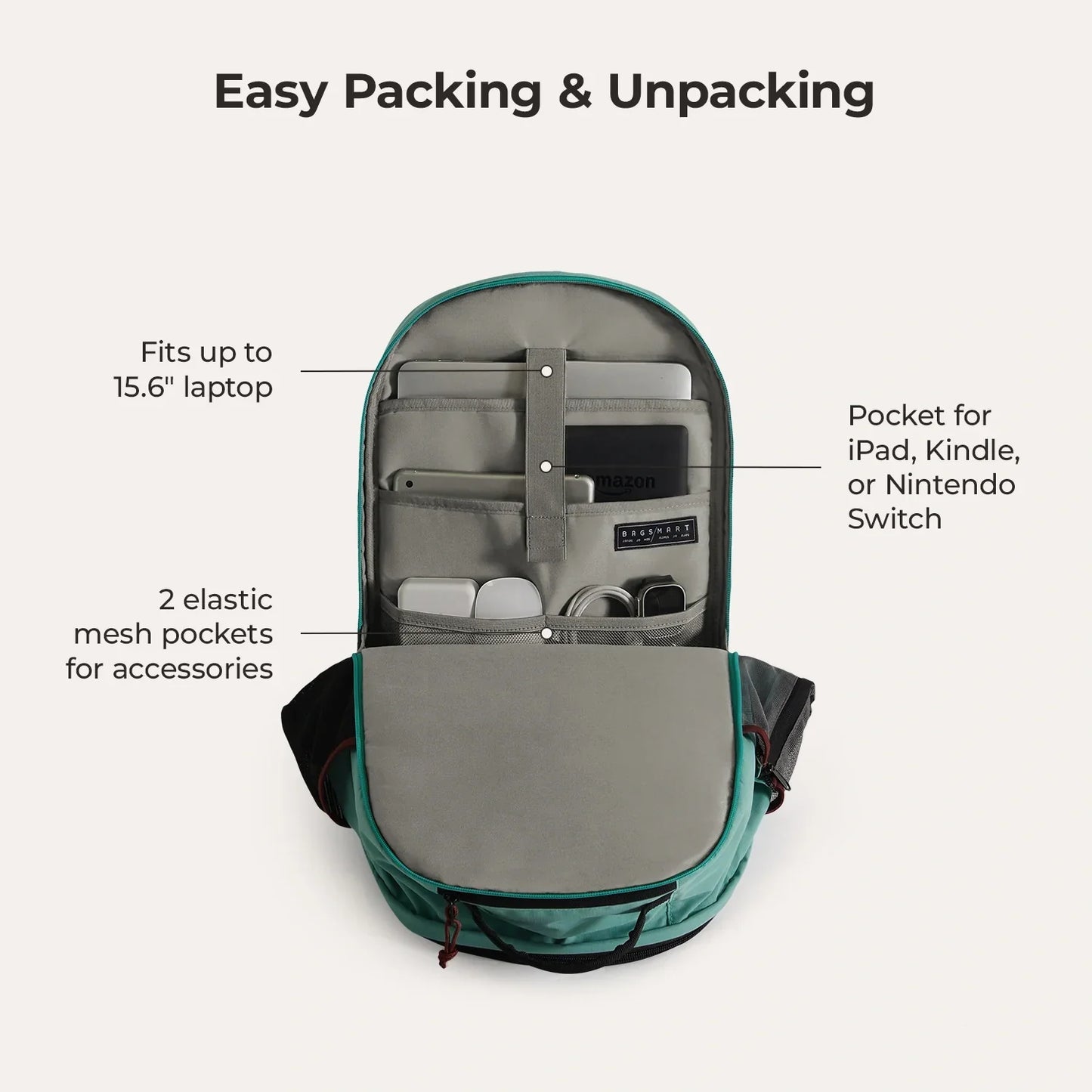 Sac à dos pour ordinateur portable Focus 15,6 pouces