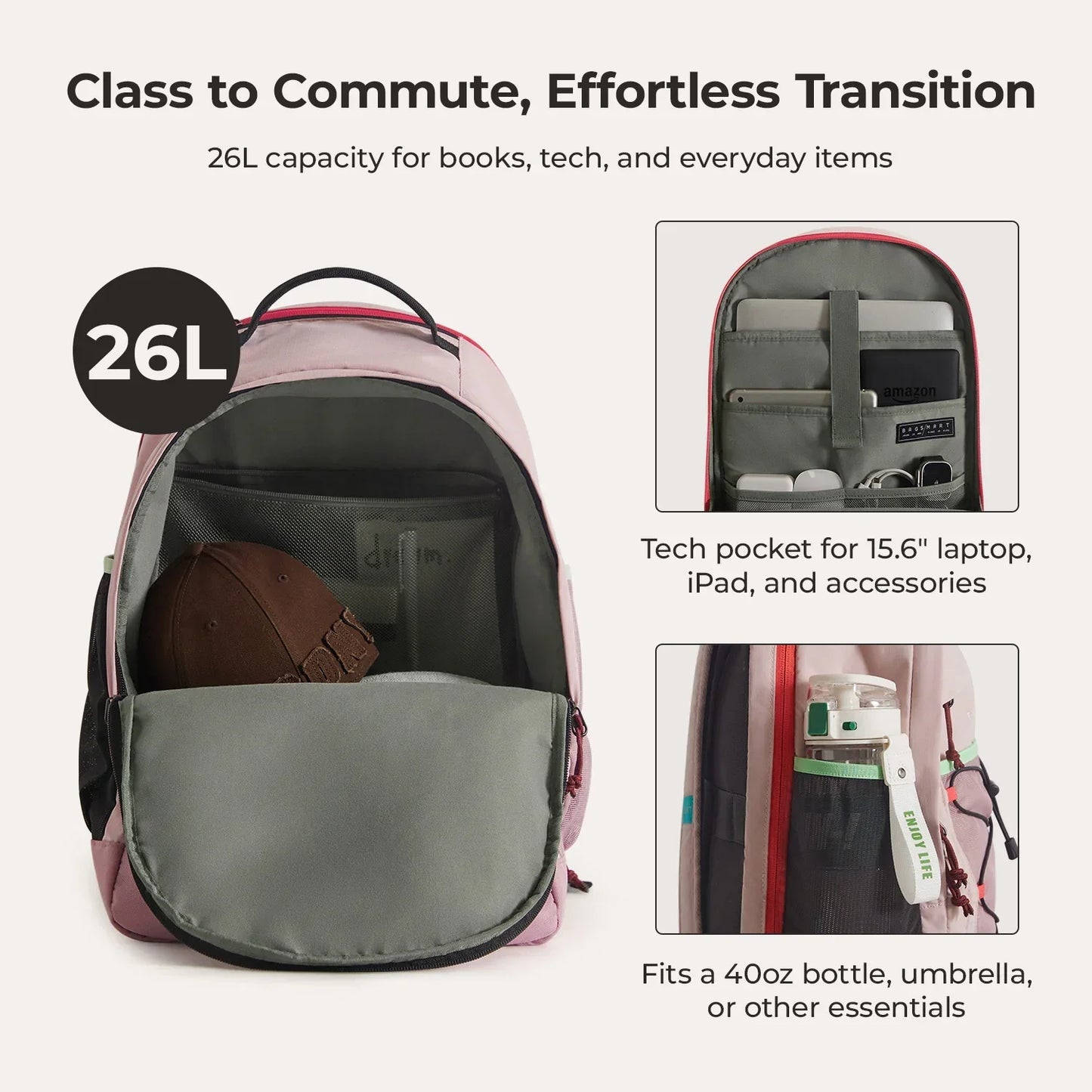 Sac à dos pour ordinateur portable Focus 15,6 pouces