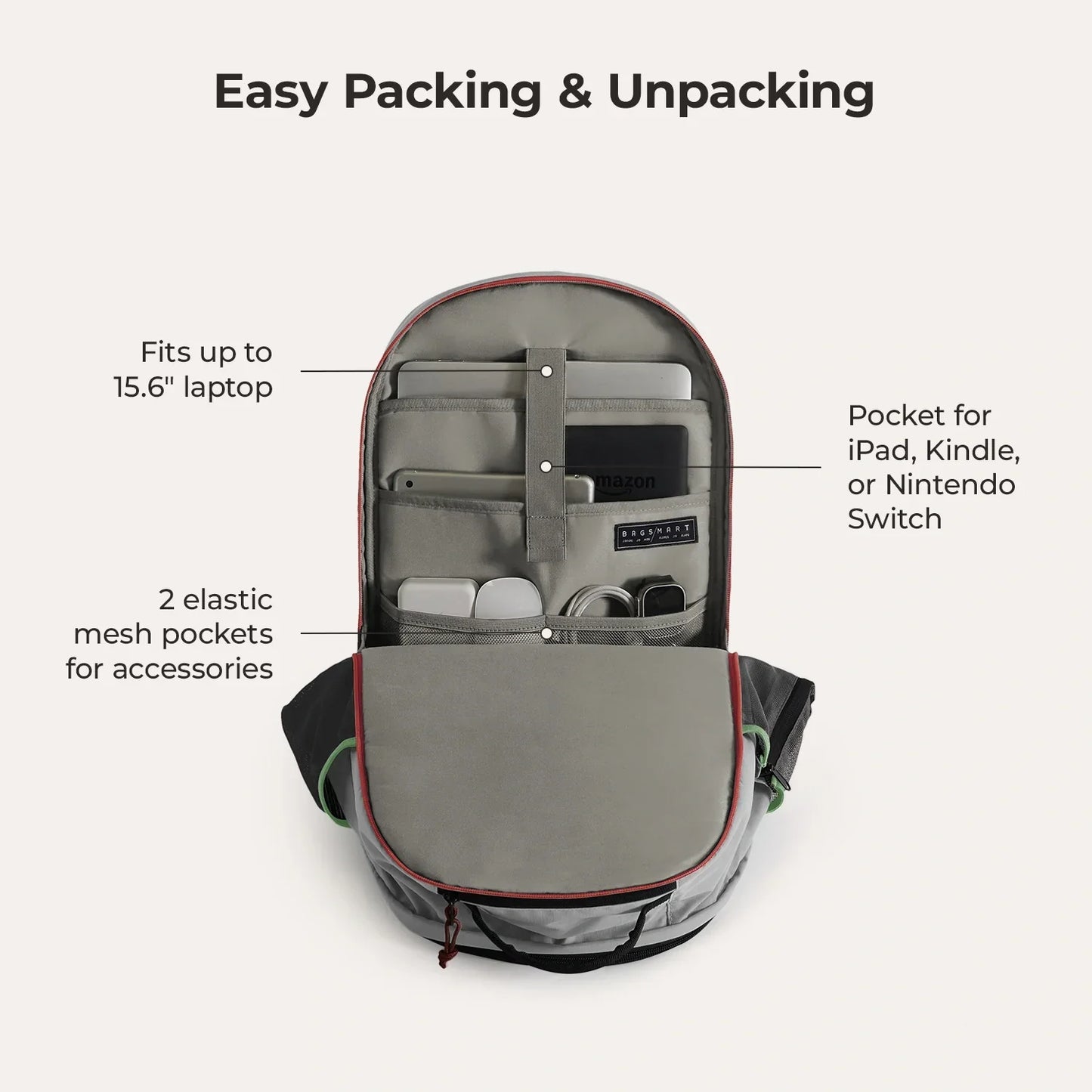 Sac à dos pour ordinateur portable Focus 15,6 pouces