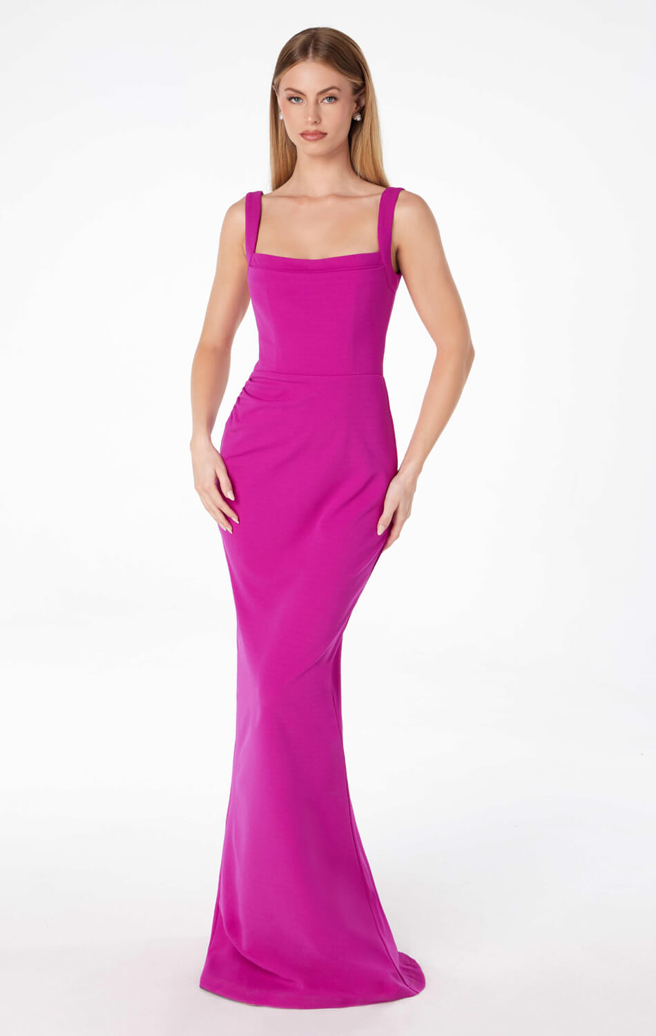 SHAYLA MAXI DRESS - SQUARE NECKLINE DRESS
