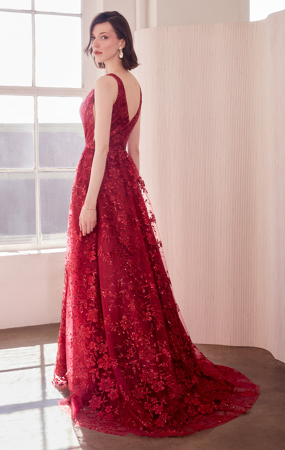 ARIELLE GLITTER TULLE GOWN