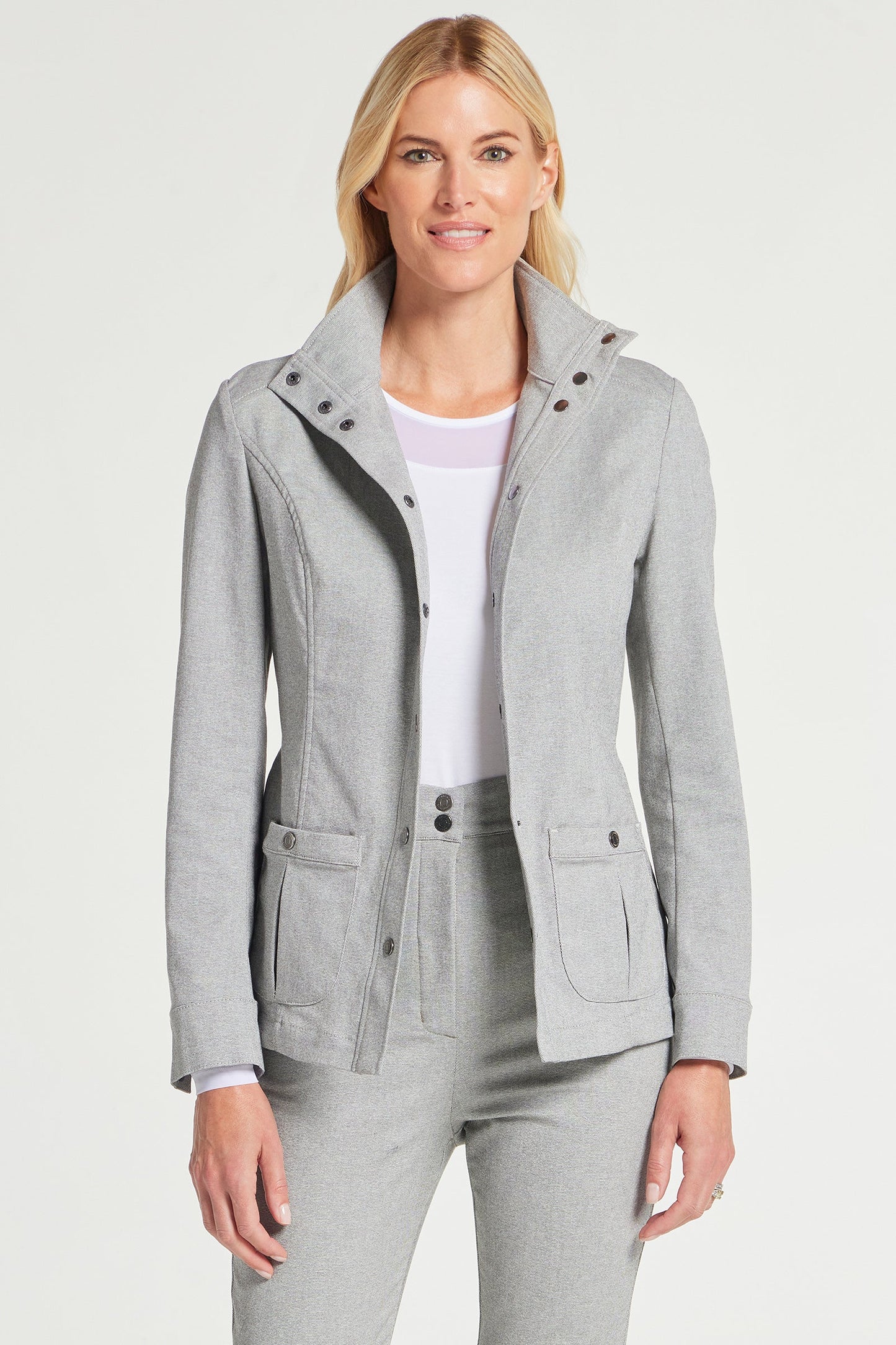 Jane Textured Denim Jacket