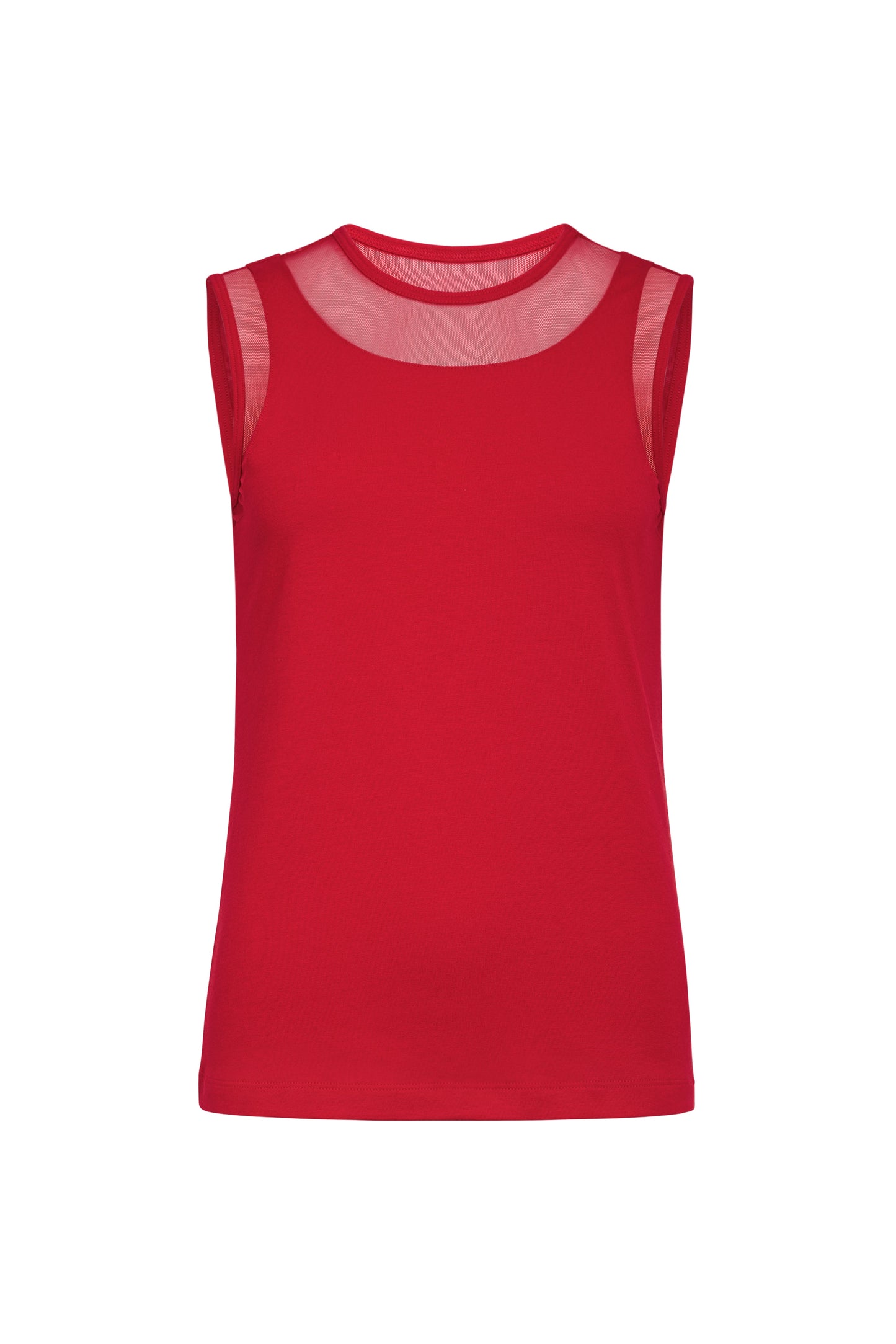 Flo Pima Cotton Tank in Atomic Red