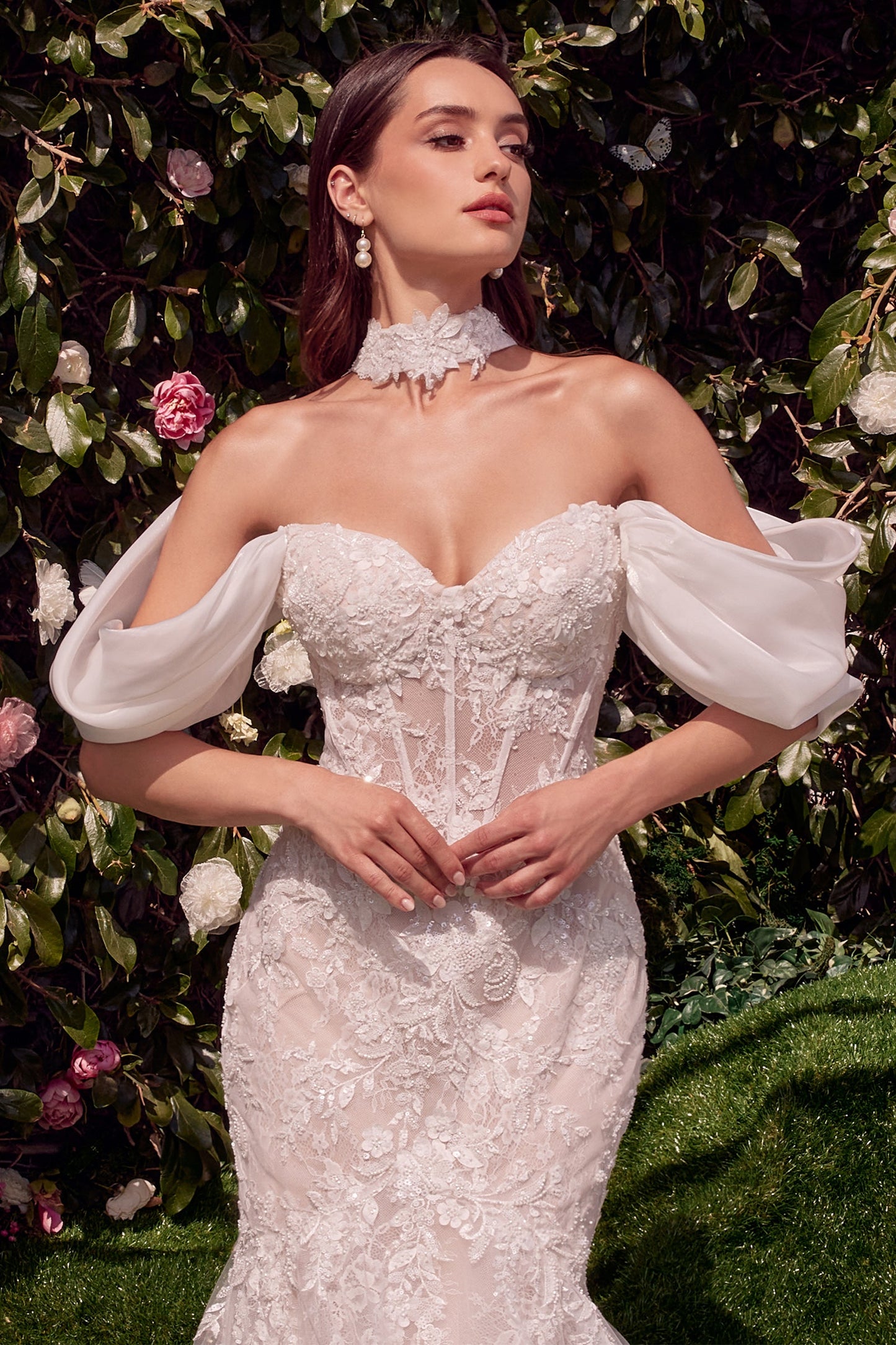 WL031 - Robe de mariée sirène à ailes amovibles - Andrea & Leo