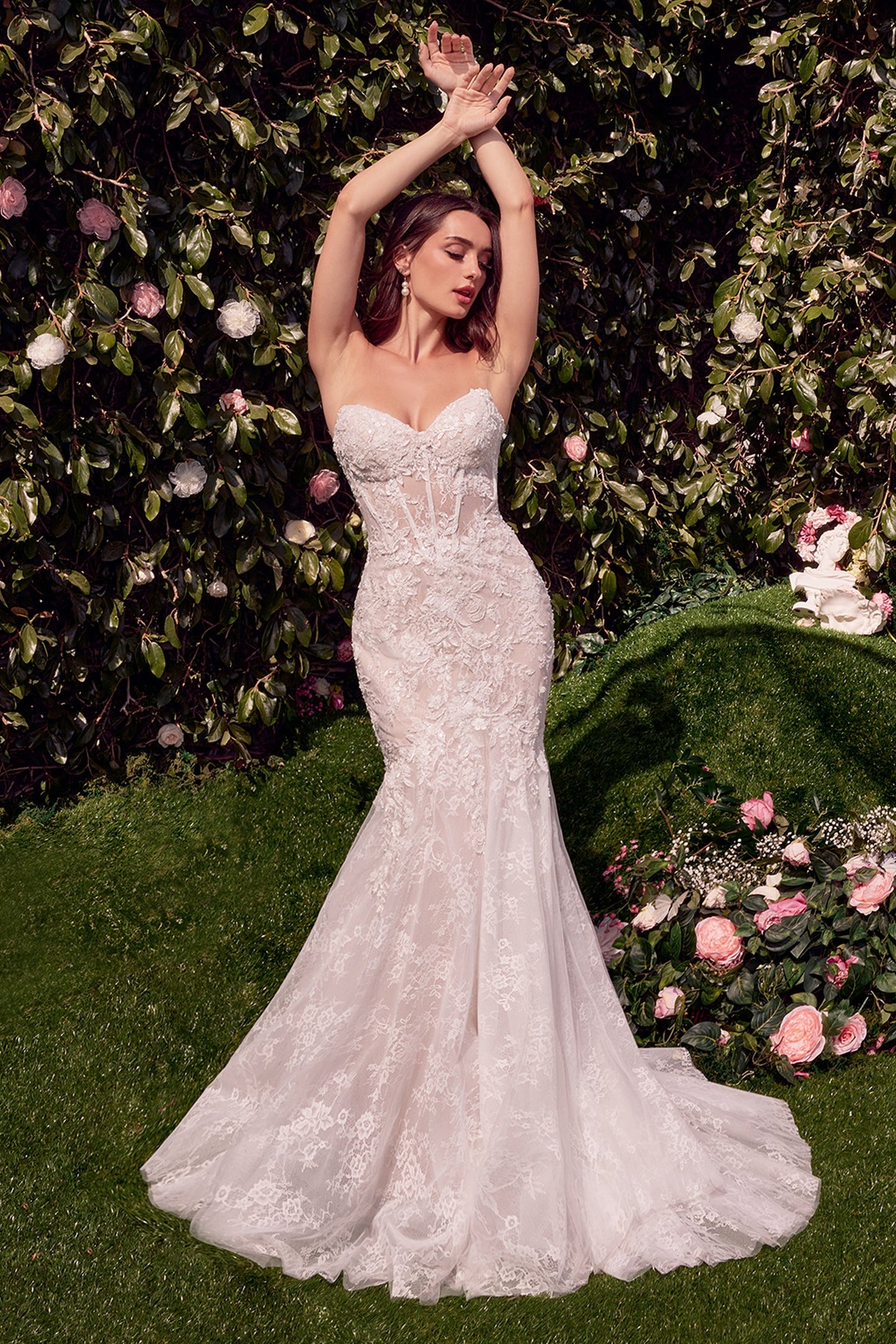 WL031 - Robe de mariée sirène à ailes amovibles - Andrea & Leo