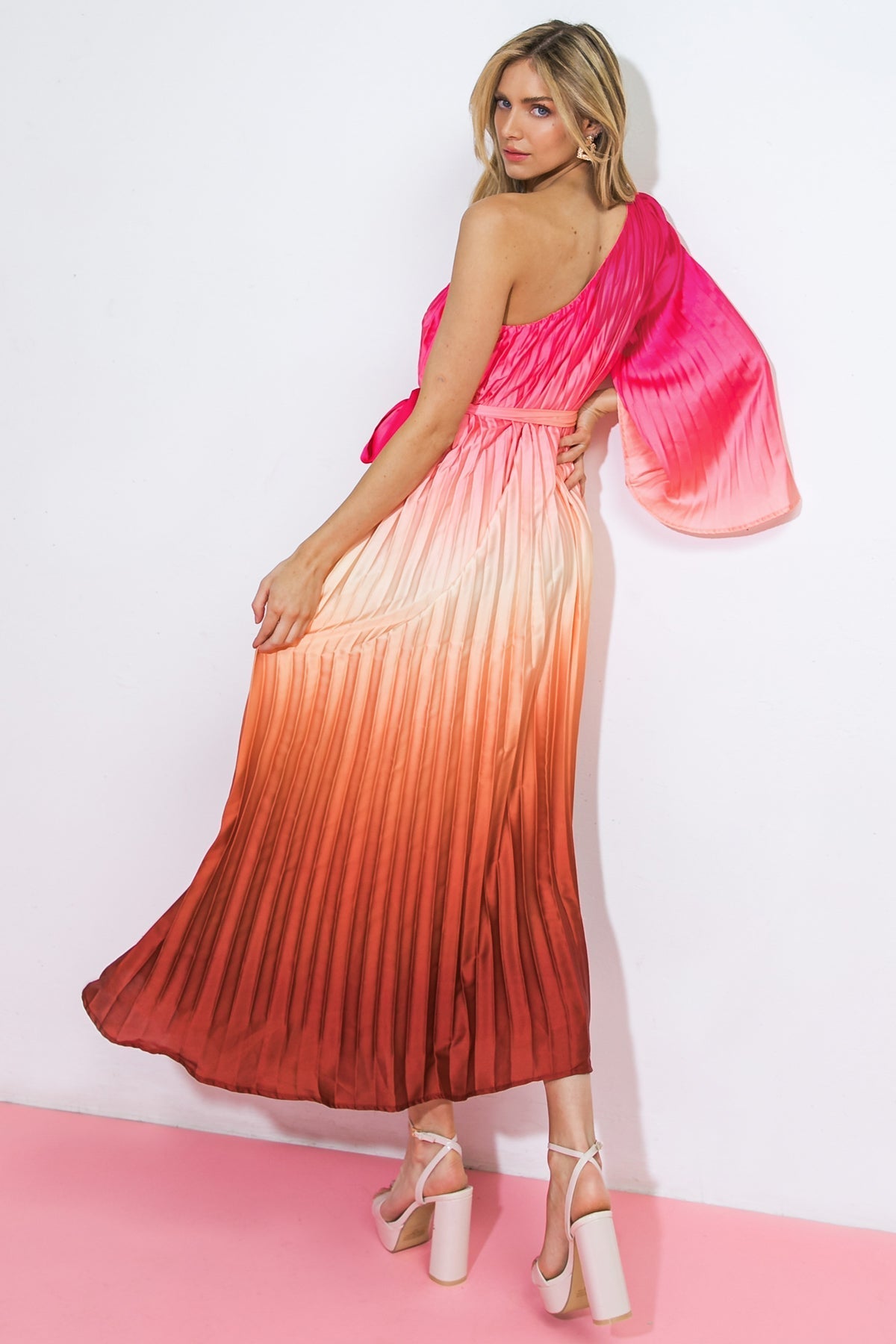 SUNRISE GLOW - OMBRE MIDI DRESS