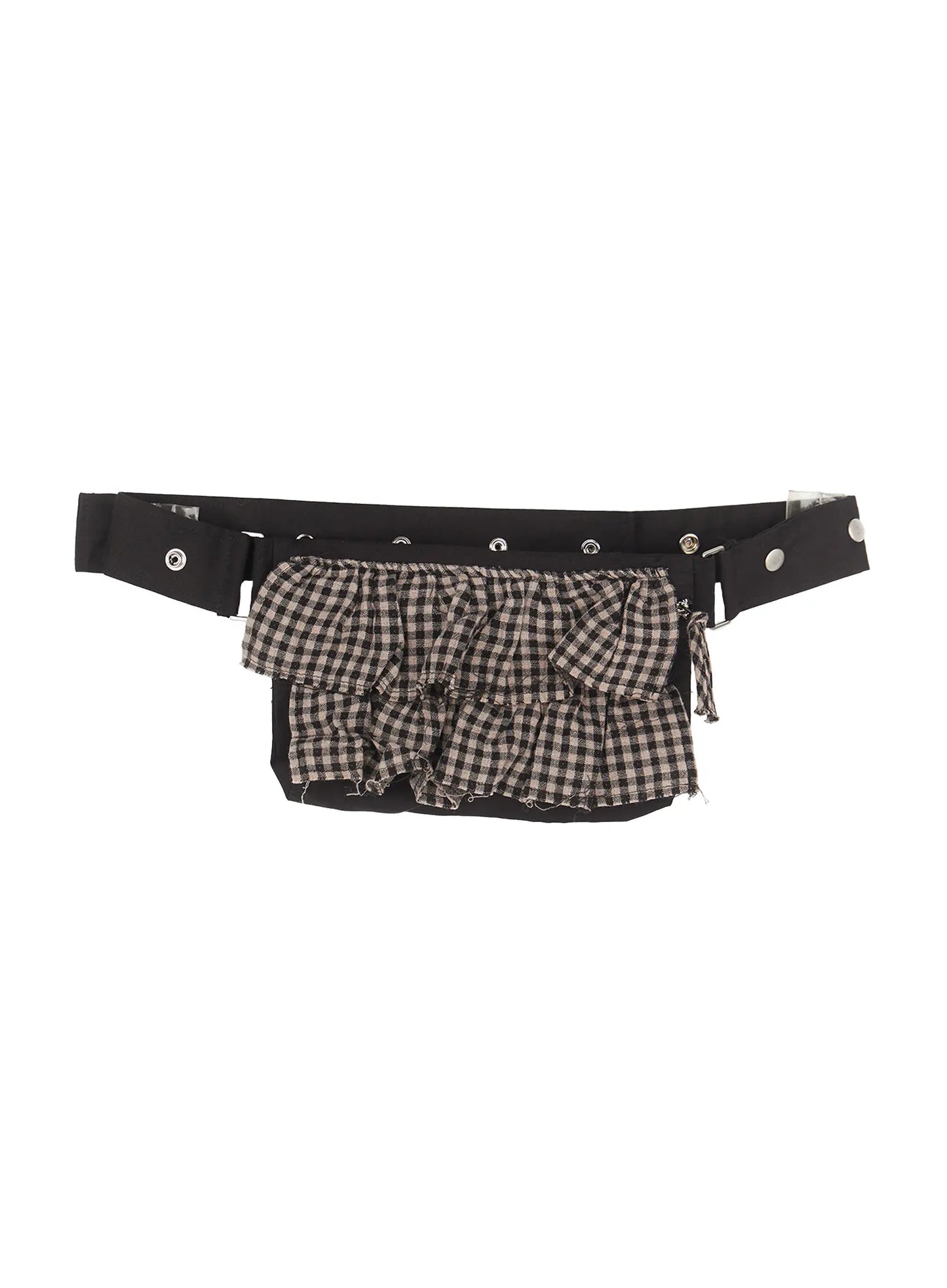 Plaid Print Belt Bag CU518