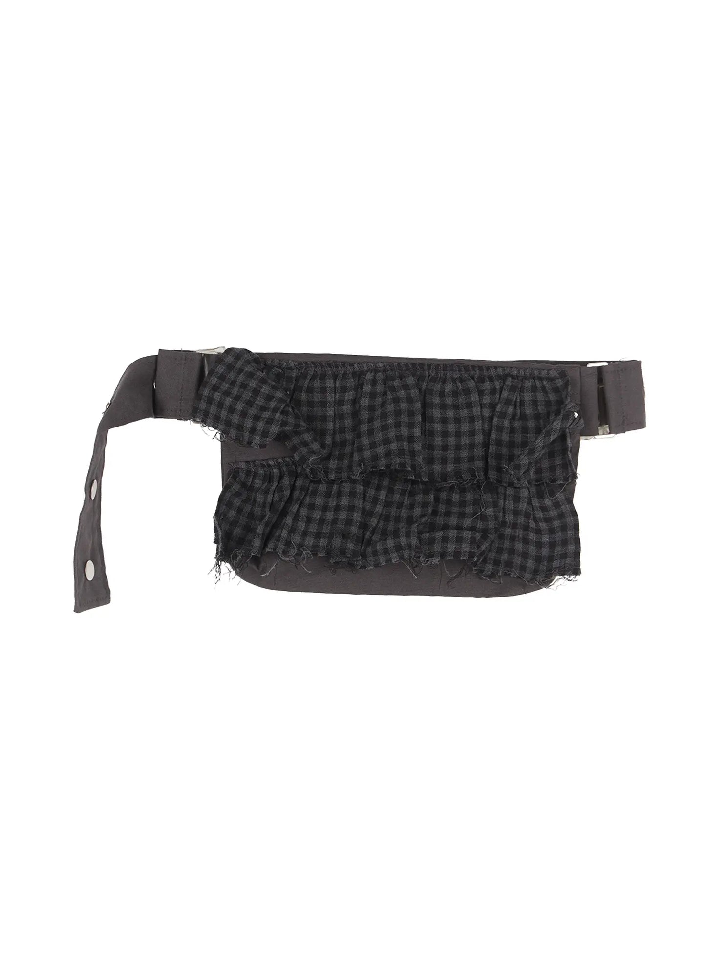 Plaid Print Belt Bag CU518