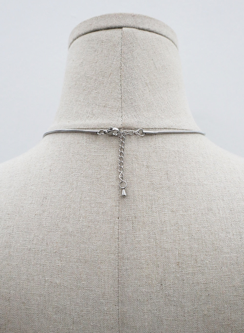 Silver Color Dice Necklace CO04