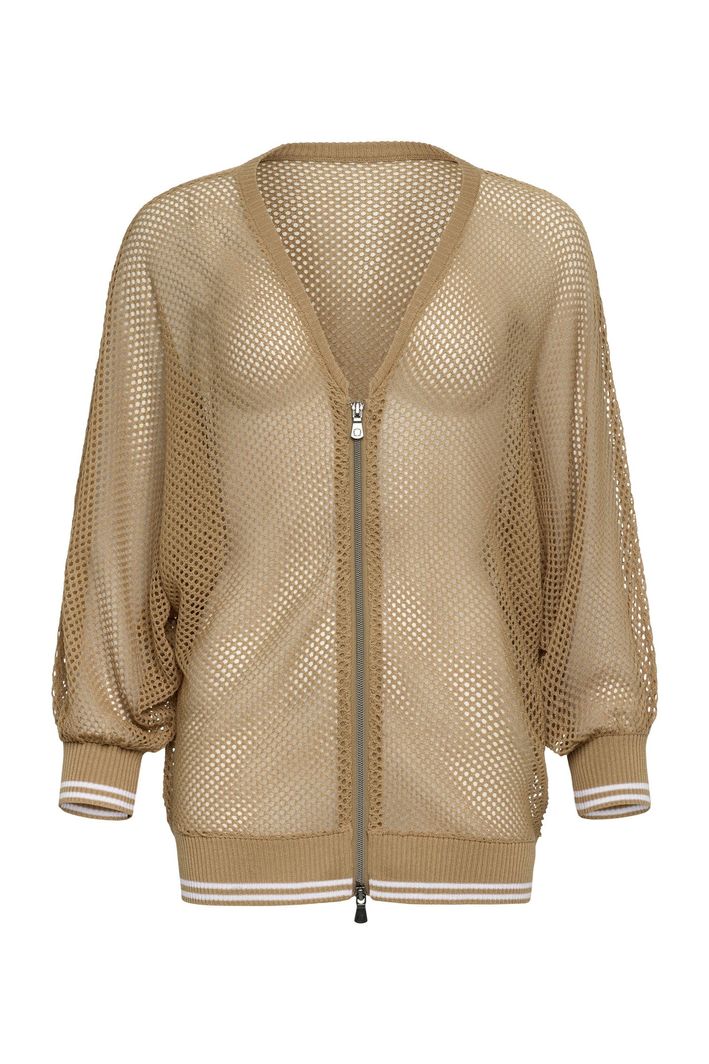 Elora Knit 3/4 Sleeve Full Zip Jacket