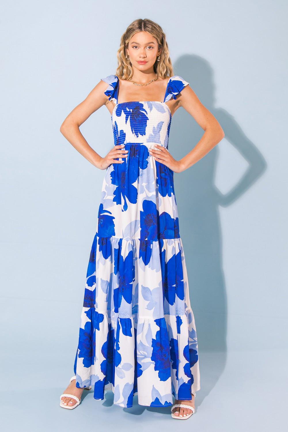 FEEL LIKE MOVING - FLORAL MAXI DRESS
