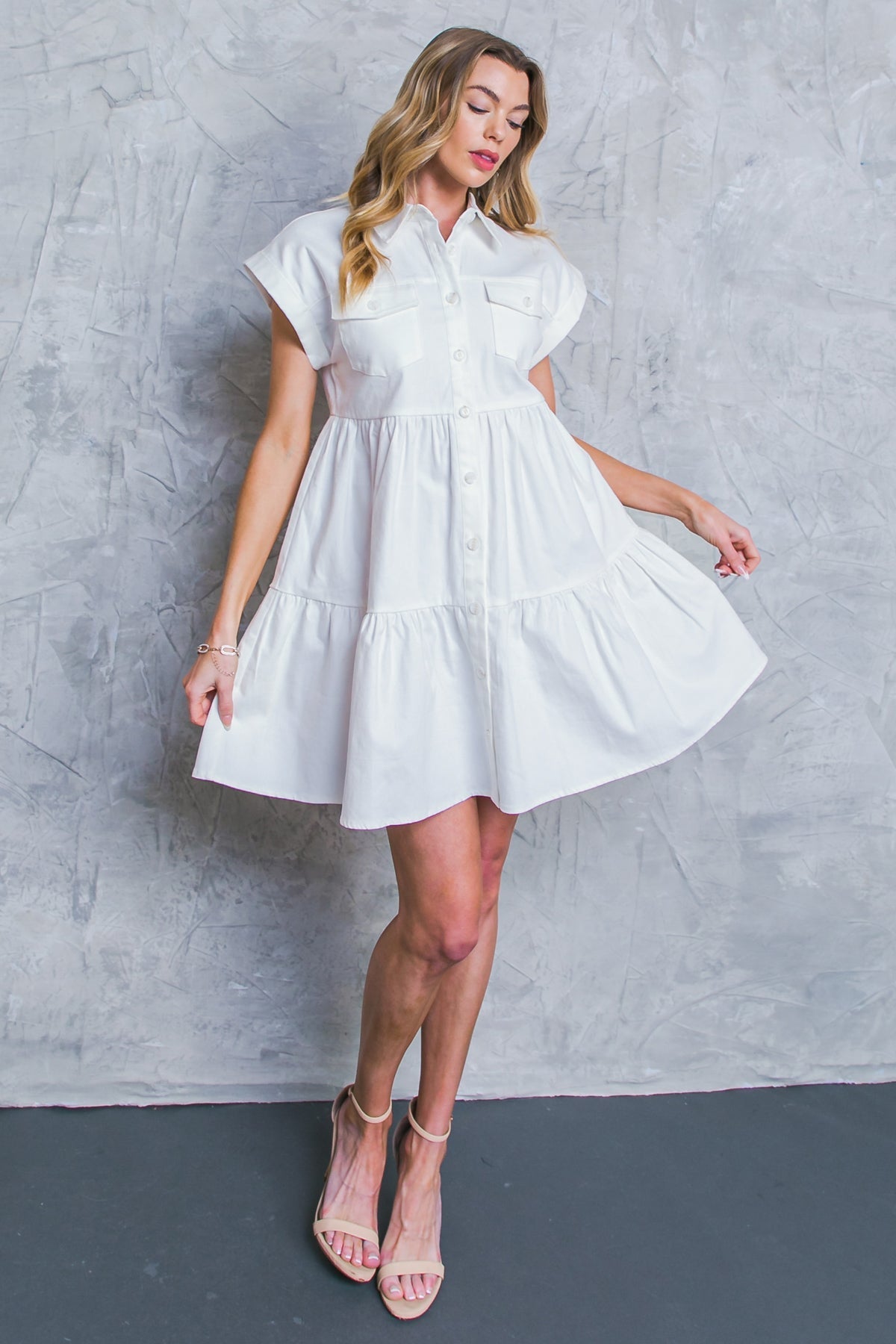 COMMON GROUND - FRONT POCKET MINI DRESS