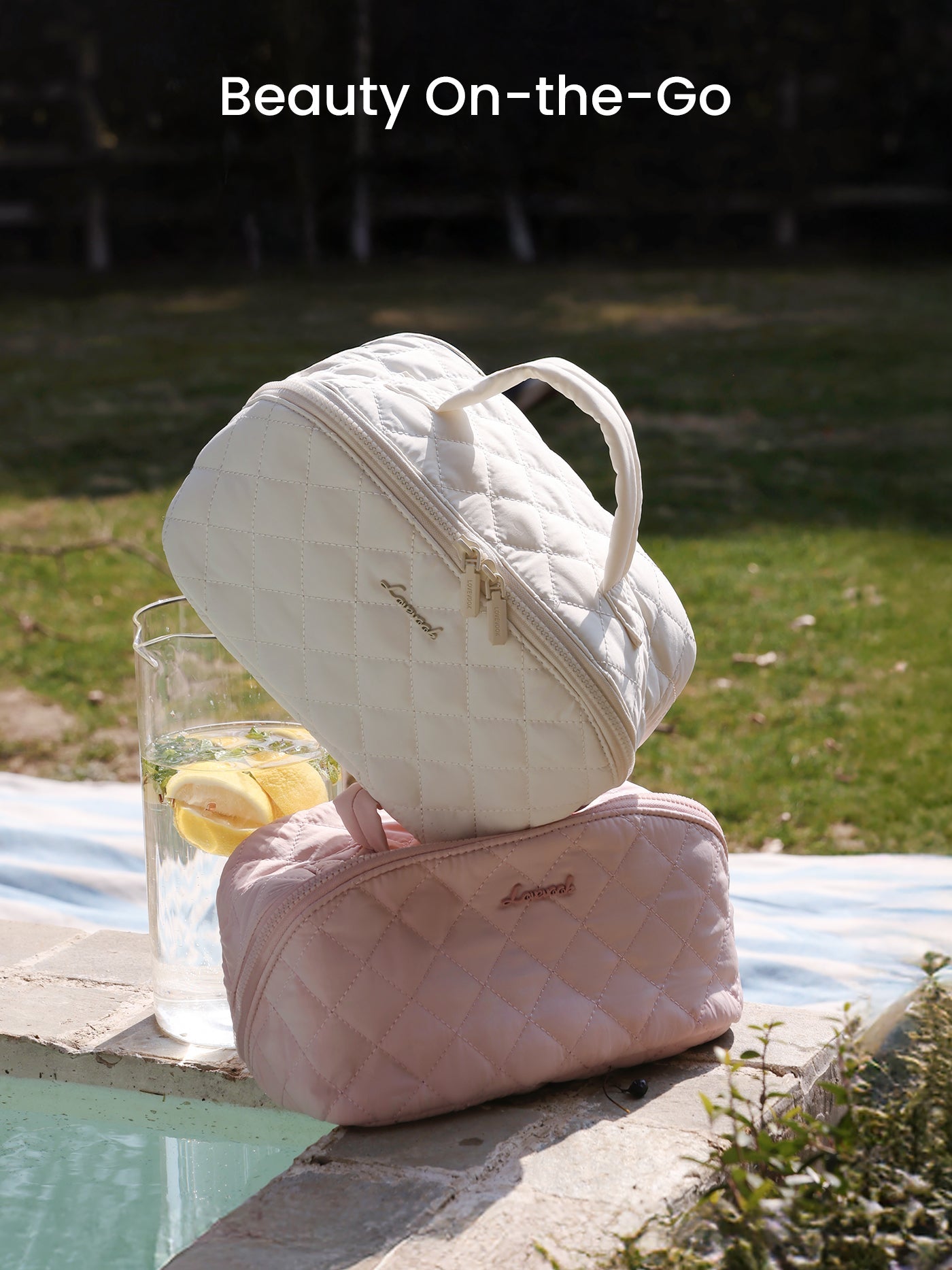 Trousse de maquillage de voyage 2 pièces