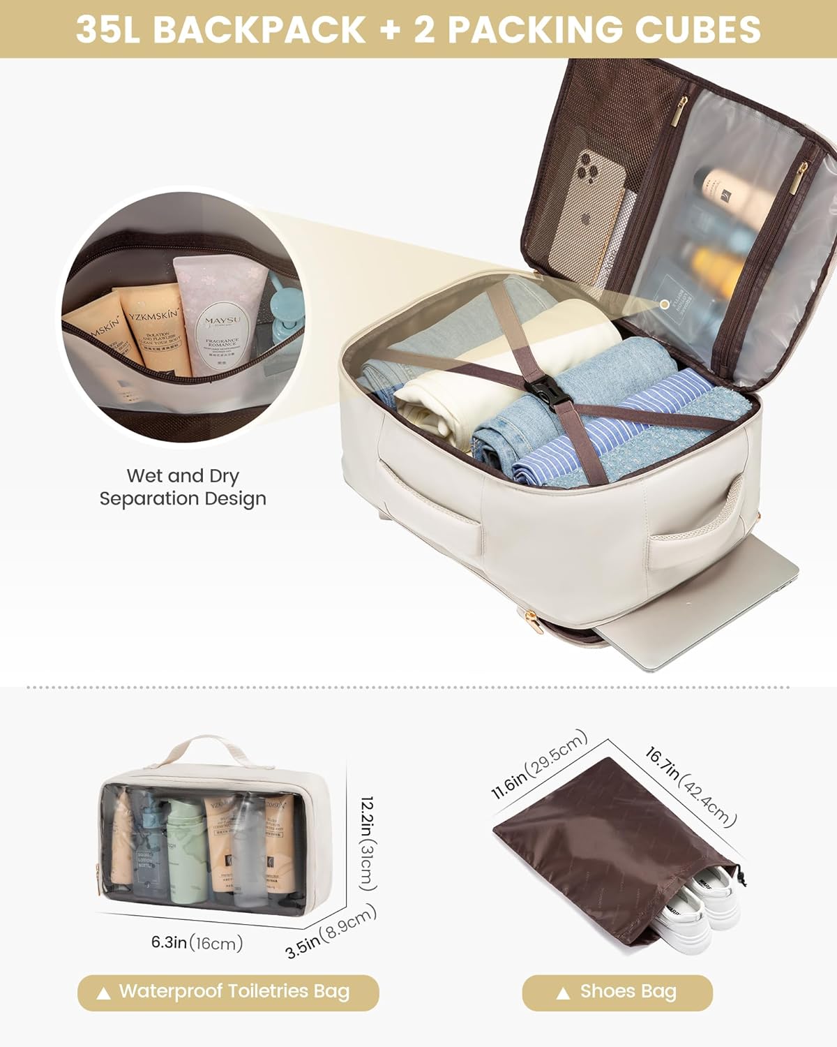 Sac à dos de voyage haut de gamme (style ADT) - Personnalisation