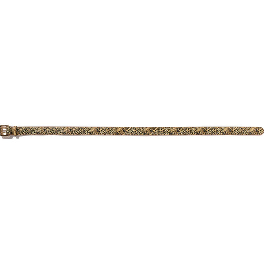 CEINTURE EN CUIR À MOTIF LÉOPARD SAUVAGE POUR HOMMES