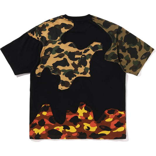 T-shirt décontracté avec logo camouflage recyclé pour homme