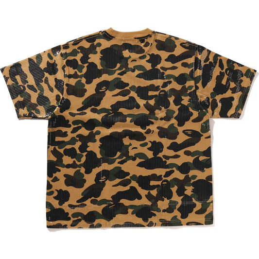 T-shirt décontracté à paillettes avec logo camouflage pour homme