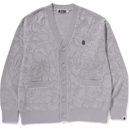 CARDIGAN UNI CAMOUFLAGE JACQUARD ONE POINT HOMME