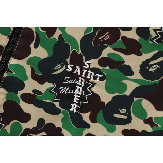 BAPE X SAINT MXXXXXX ABC CAMO TRACK JACKET MENS