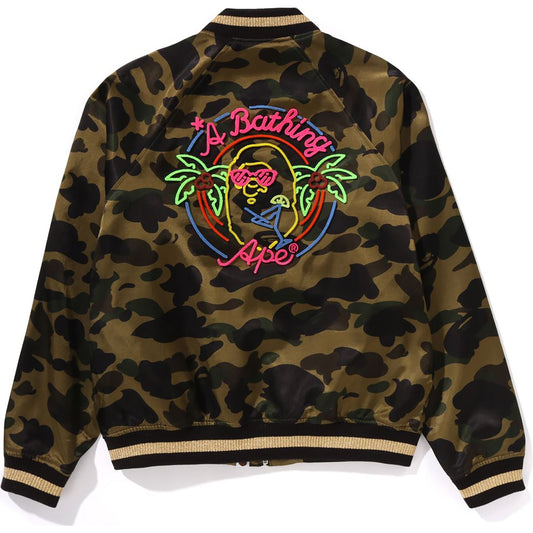 1ÈRE VESTE SOUVENIR CAMO NEON APE HEAD FEMME