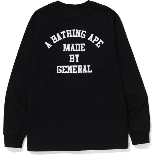 A BATHING APE LETTERED L/S TEE HERREN