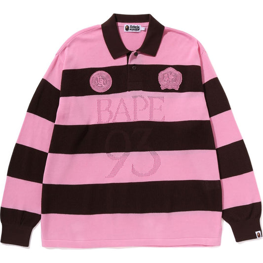 JACQUARD MULTI LOGO STRIPE RELAXED FIT LS TEE HERREN