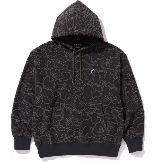 Sweat à capuche en jacquard camouflage fluo, coupe décontractée pour homme