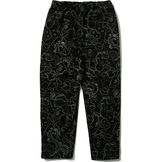 BAPE X 88RISING GLOW IN THE DARK CAMO TRACK PANTS MENS