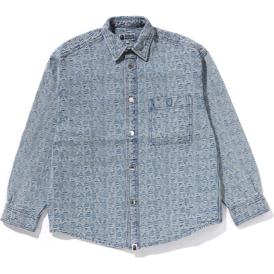 CHEMISES EN JEAN LUX SPORT À MOTIF JACQUARD 10 OZ POUR HOMMES