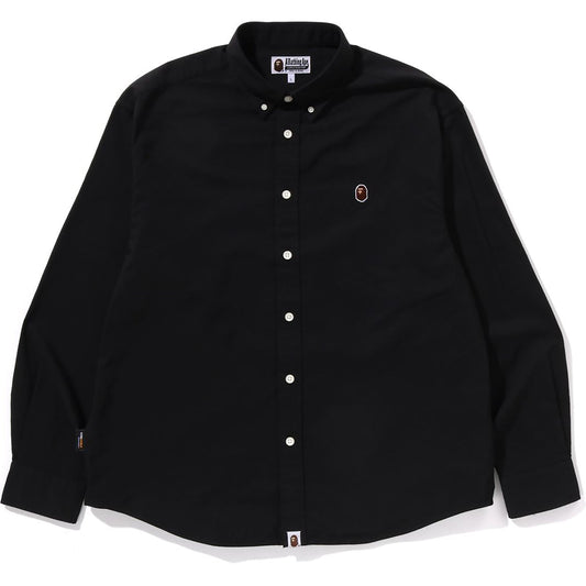 Chemise Oxford à manches longues One Point pour homme