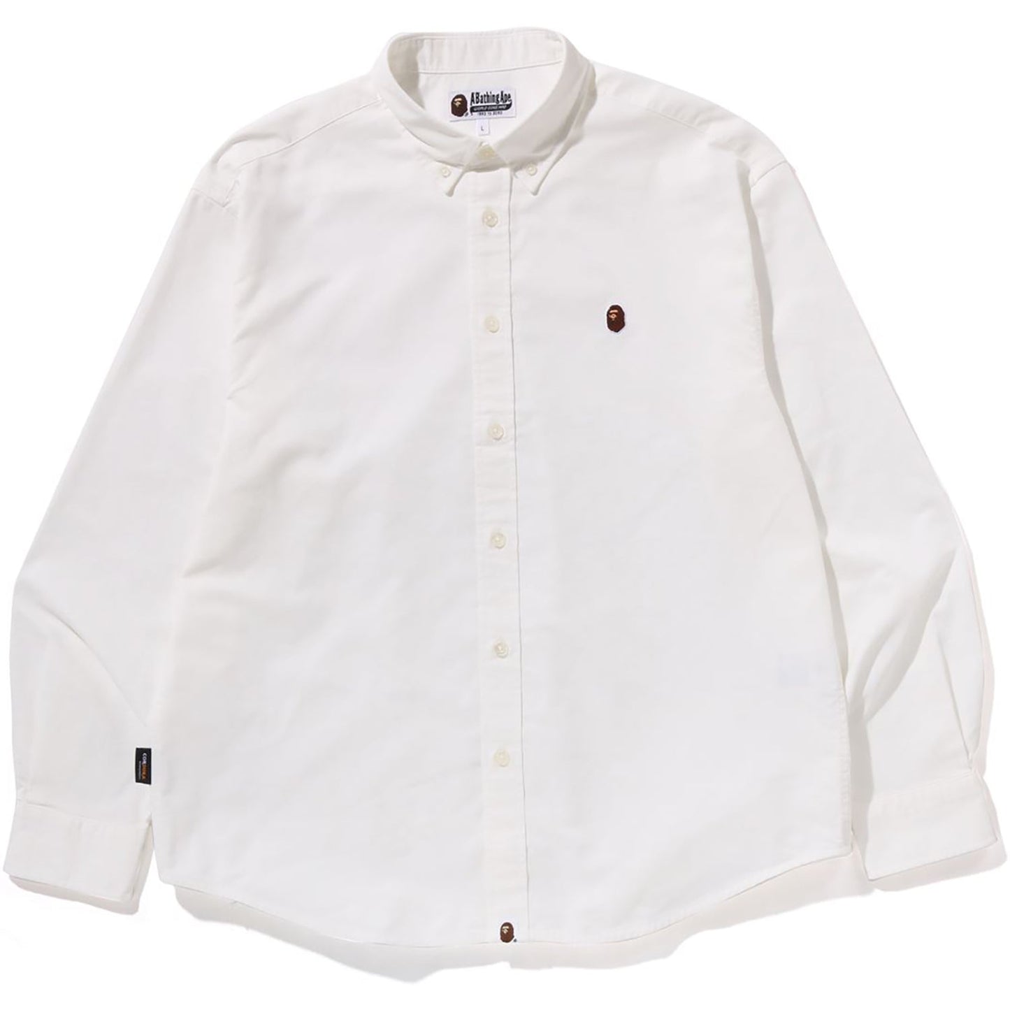 Chemise Oxford à manches longues One Point pour homme