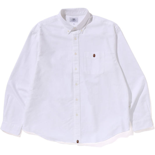 Chemise Oxford à manches longues One Point pour homme