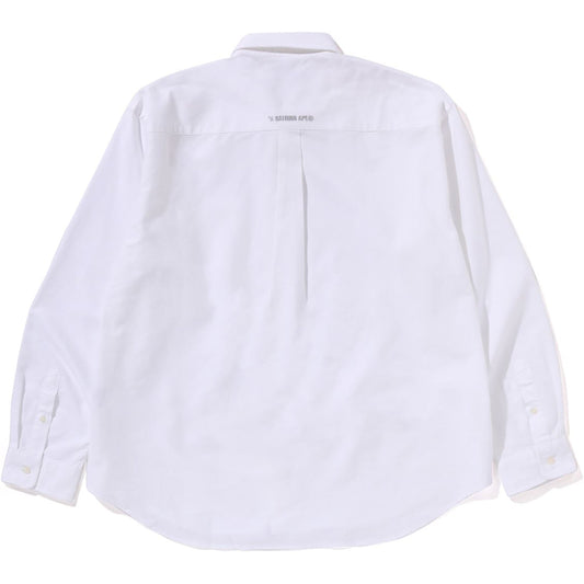 Chemise Oxford à manches longues One Point pour homme