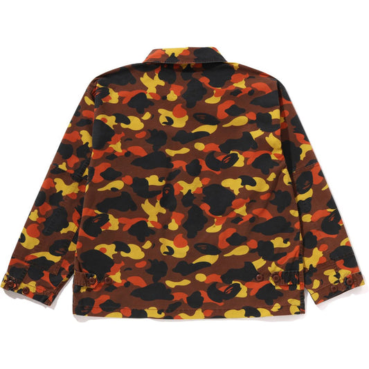 1ST CAMO HEAVY WASHED MULTI POCKET CARGO LS SHIRT MENS