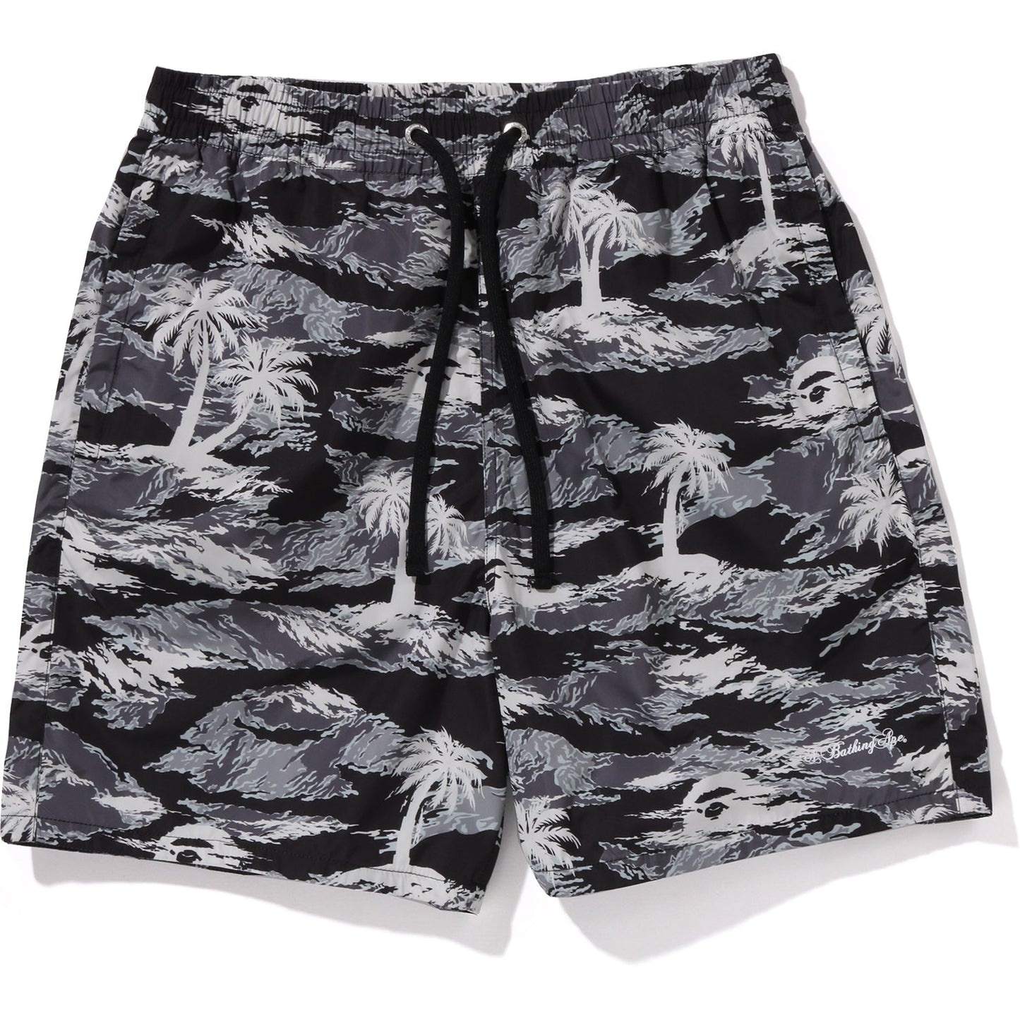 Palm Tree Camo Relaxed Fit Strandshorts Herren