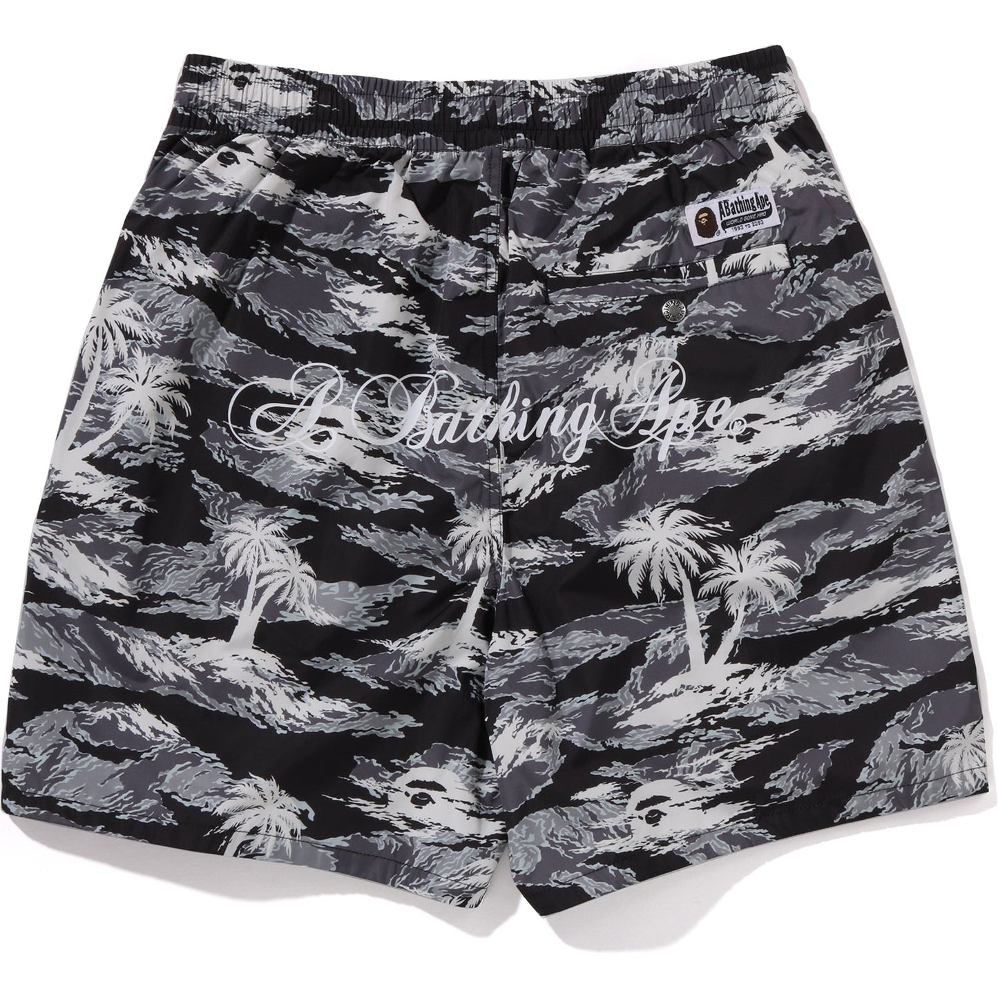Palm Tree Camo Relaxed Fit Strandshorts Herren
