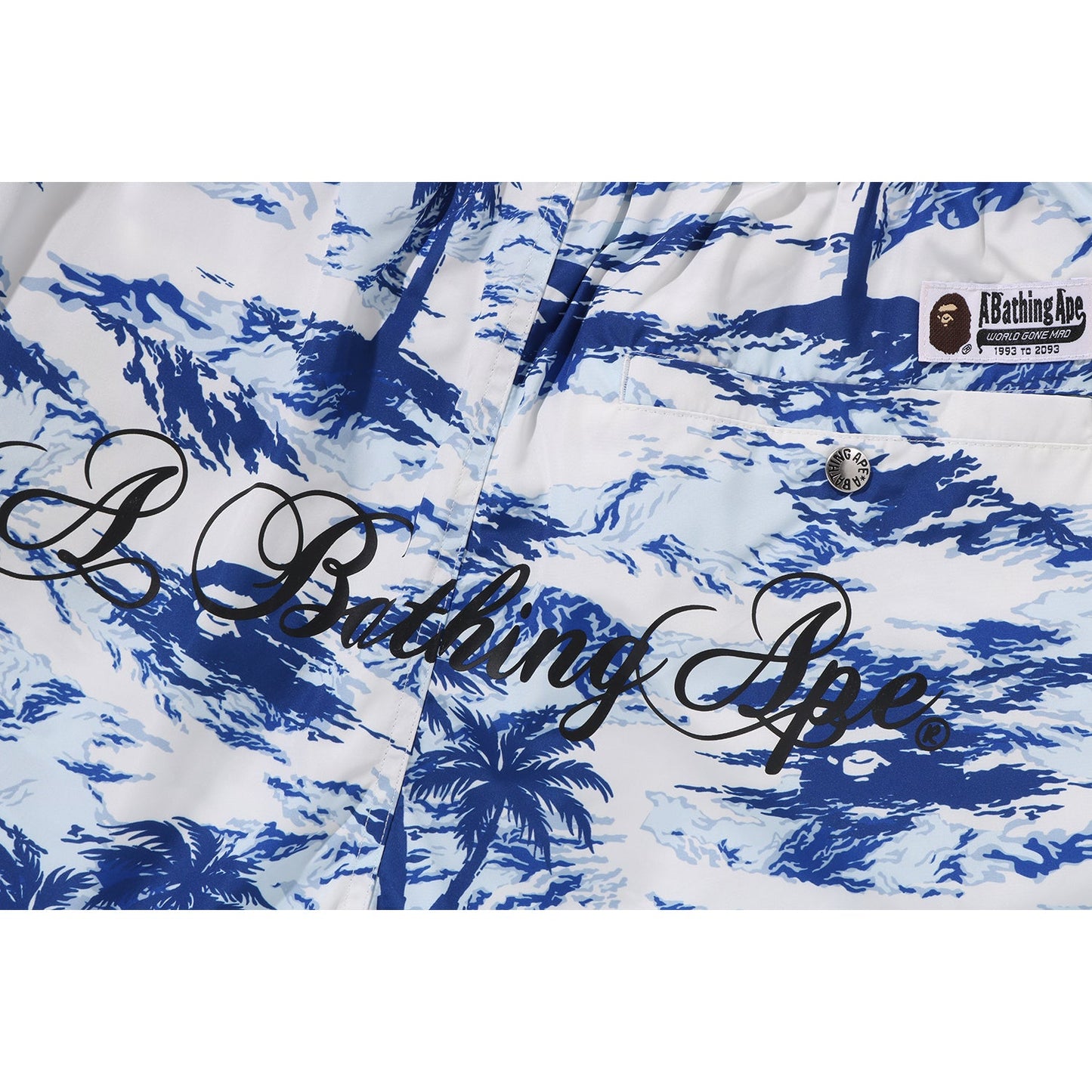 Palm Tree Camo Relaxed Fit Strandshorts Herren