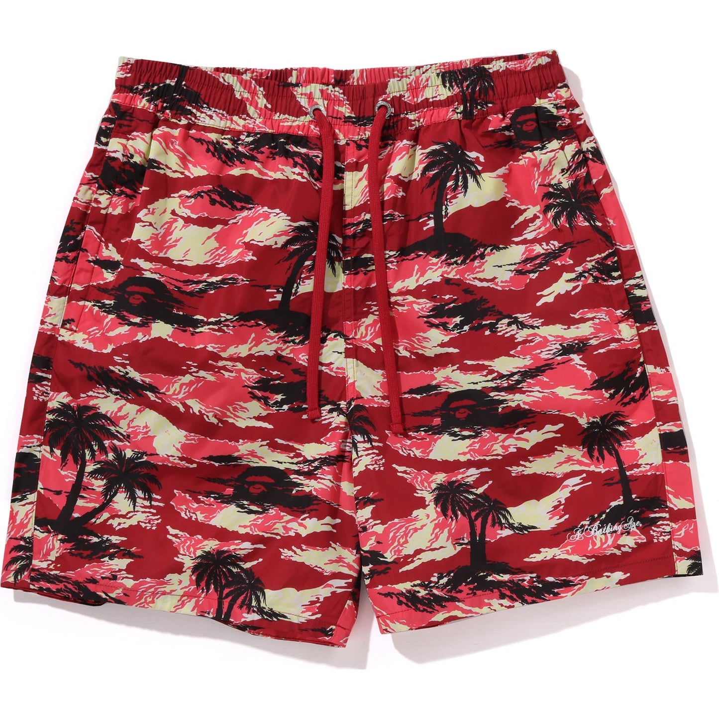 Palm Tree Camo Relaxed Fit Strandshorts Herren