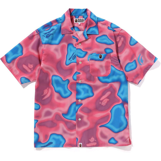 Chemise à col ouvert Liquid Camo One Point pour homme
