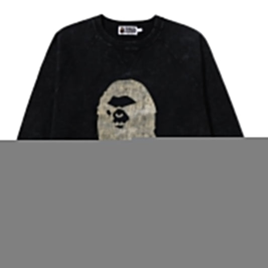 A BATHING APE TEINTURE SURTEINTE COUPE DÉCONTRACTÉE COL ROND HOMME