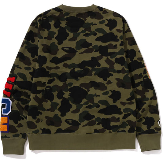 BAPE MENS 1ST CAMO SHARK CREWNECK SWEATSHIRT