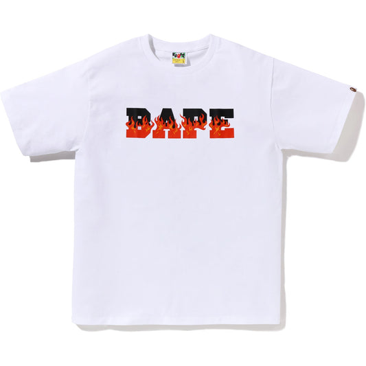 FLAME BAPE LOGO TEE HERREN