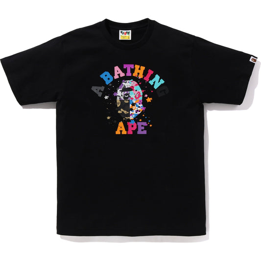 BAPE HERREN US COLLEGE MULTI CAM STA T-SHIRT