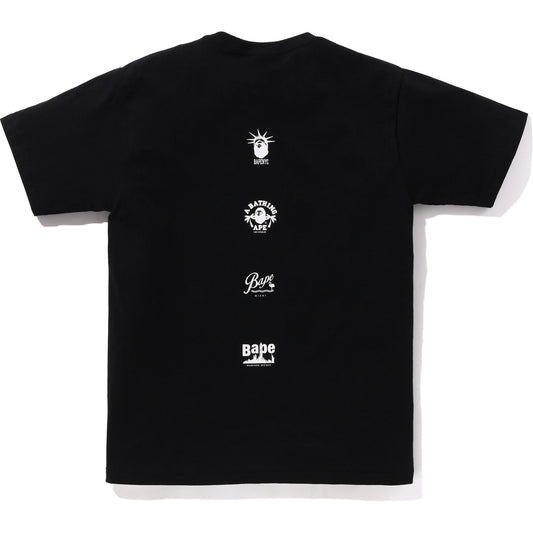 BAPE MENS US COLLEGE MULTI CAM STA T-SHIRT