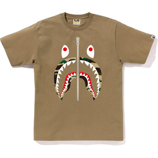 BAPE MENS 1ST CAMO SHARK T-SHIRT