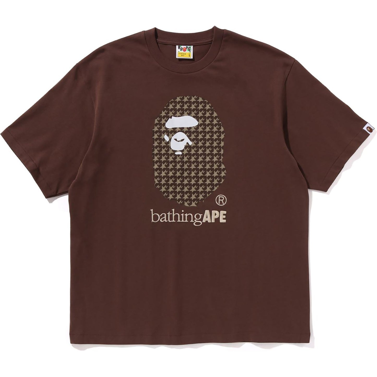 STA HOUNDSTOOTH BY BATHING APE RELAXED FIT TEE HERREN