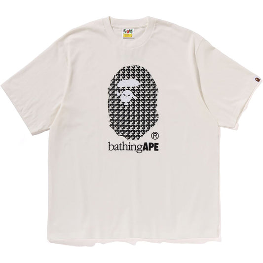 STA HOUNDSTOOTH BY BATHING APE RELAXED FIT TEE HERREN