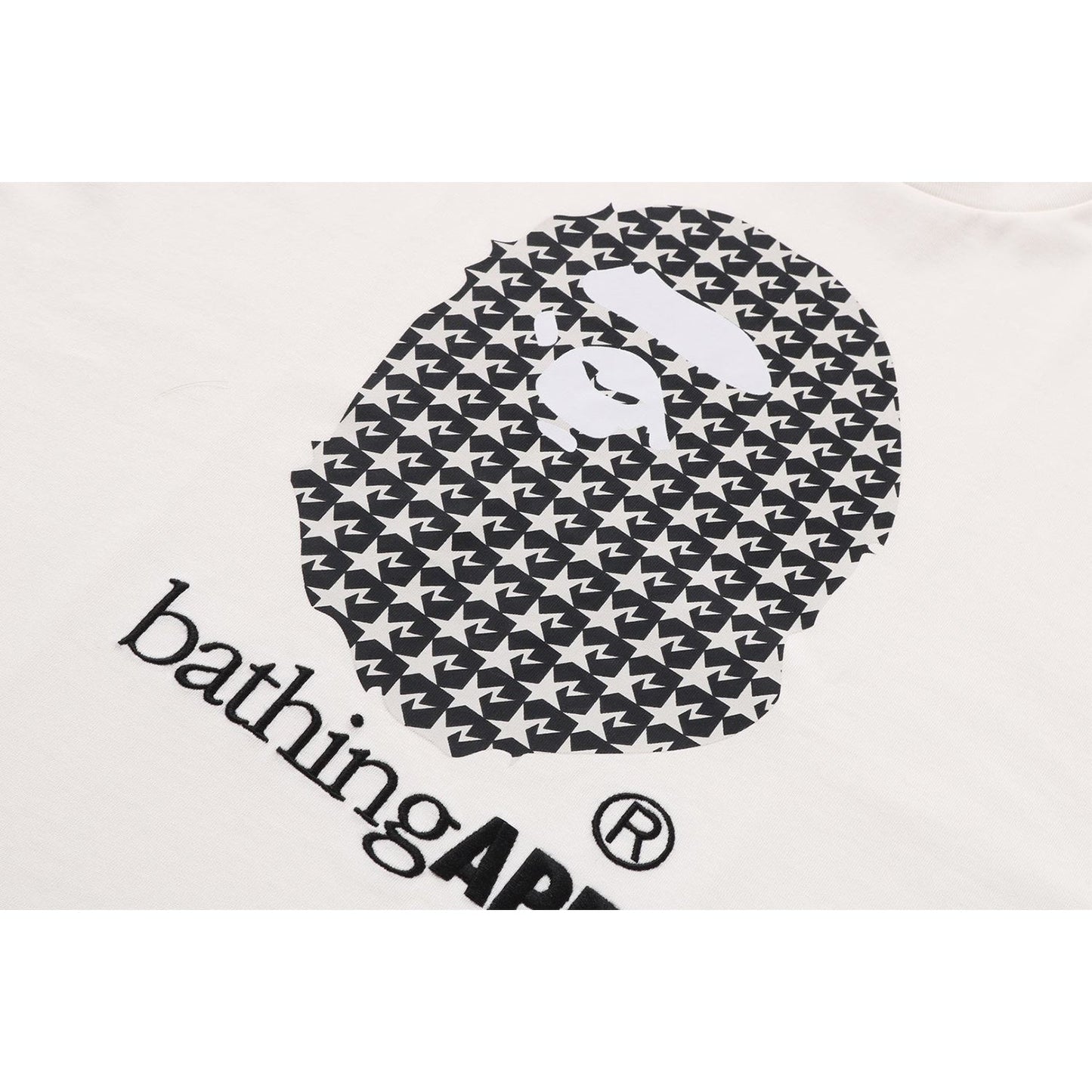 STA HOUNDSTOOTH BY BATHING APE RELAXED FIT TEE HERREN